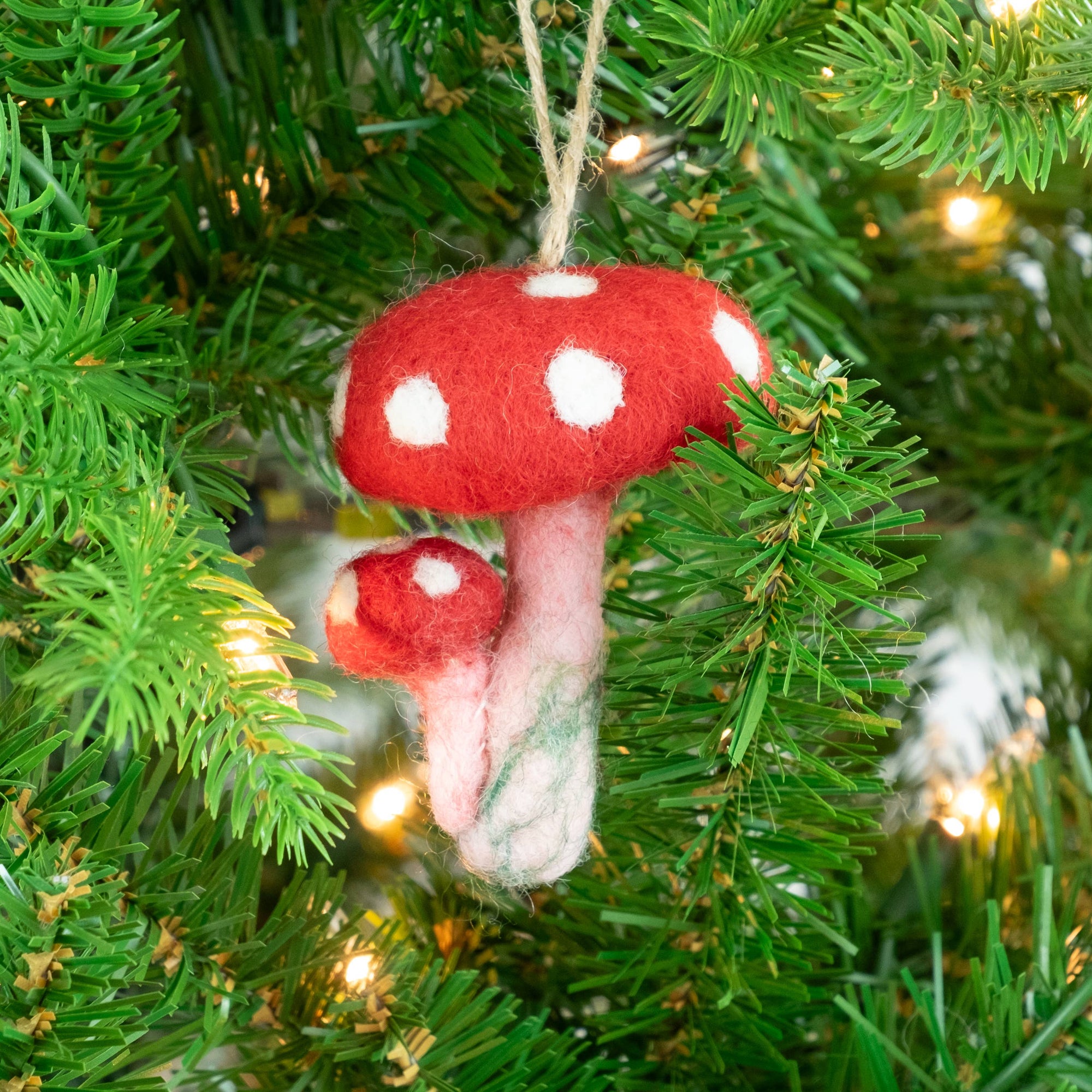 Felt Mushroom Ornaments