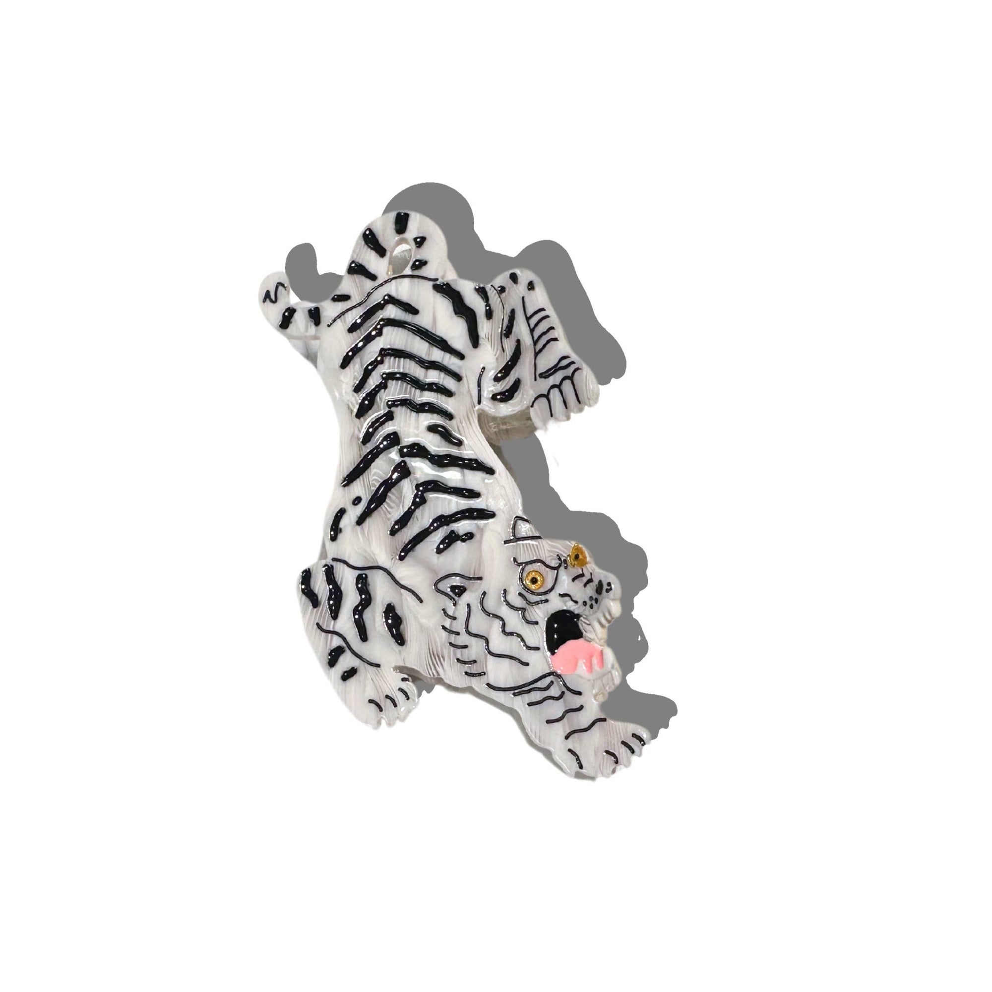 Hand-painted Tiger Animal Claw Hair Clip