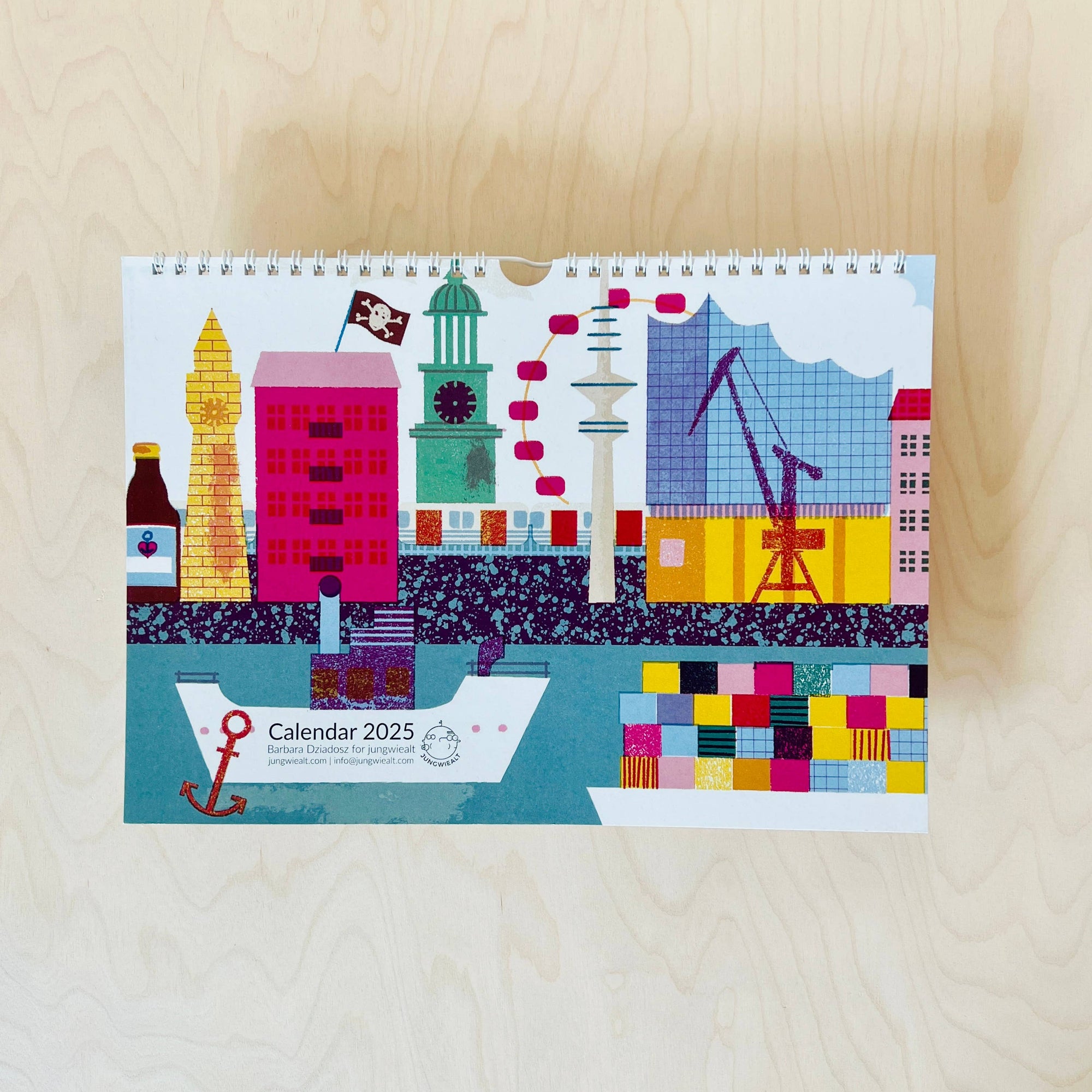 2025 Hamburg Calendar -Barbara Dziadosz