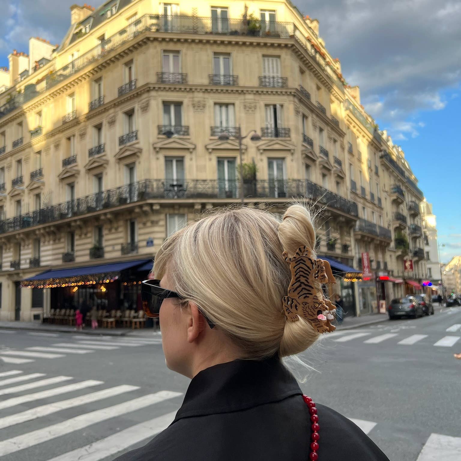 Hand-painted Tiger Animal Claw Hair Clip