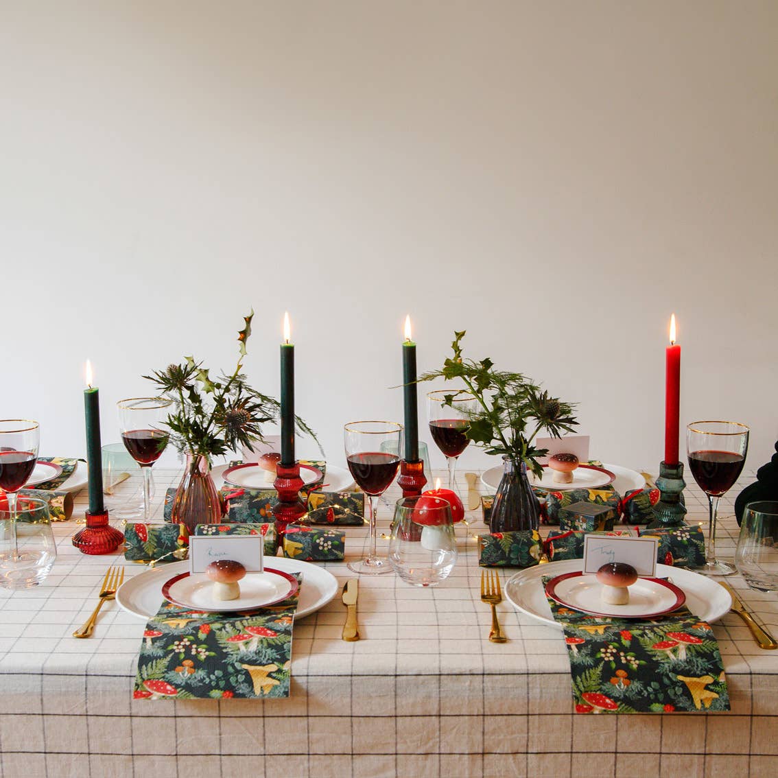 Mushroom Christmas Napkin (20Pk)