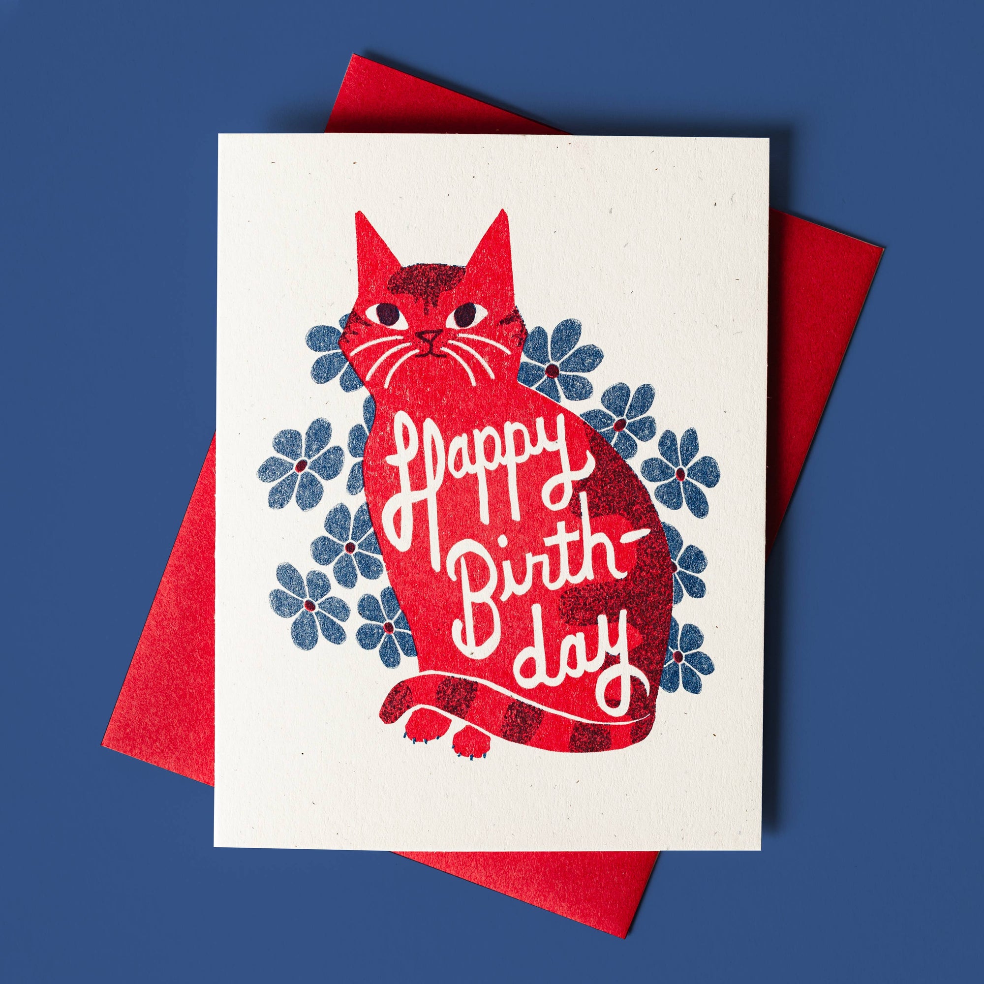 Happy Birth-day - Risograph Card