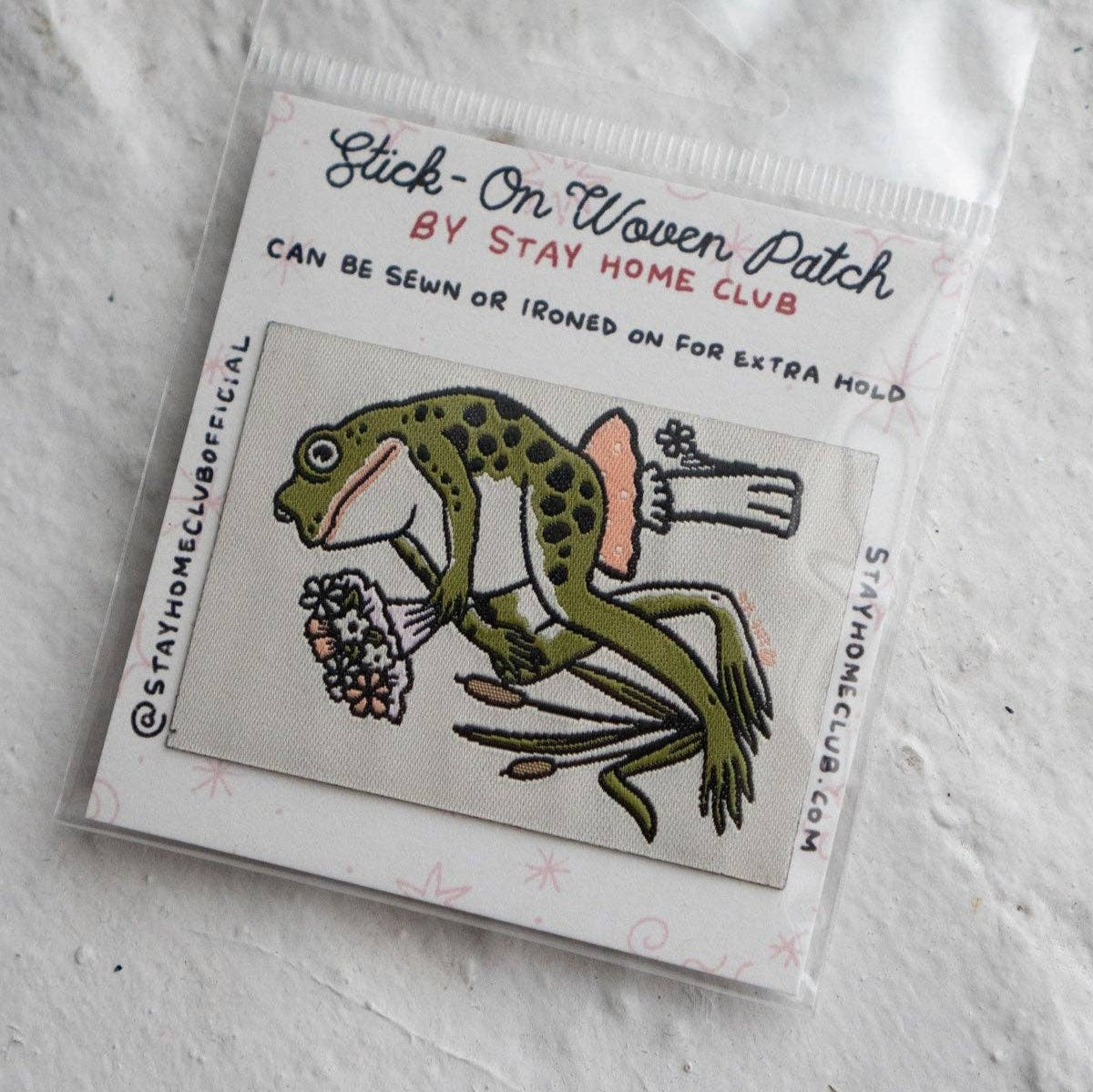 Froggy Bouquet - Woven Sticky Patch