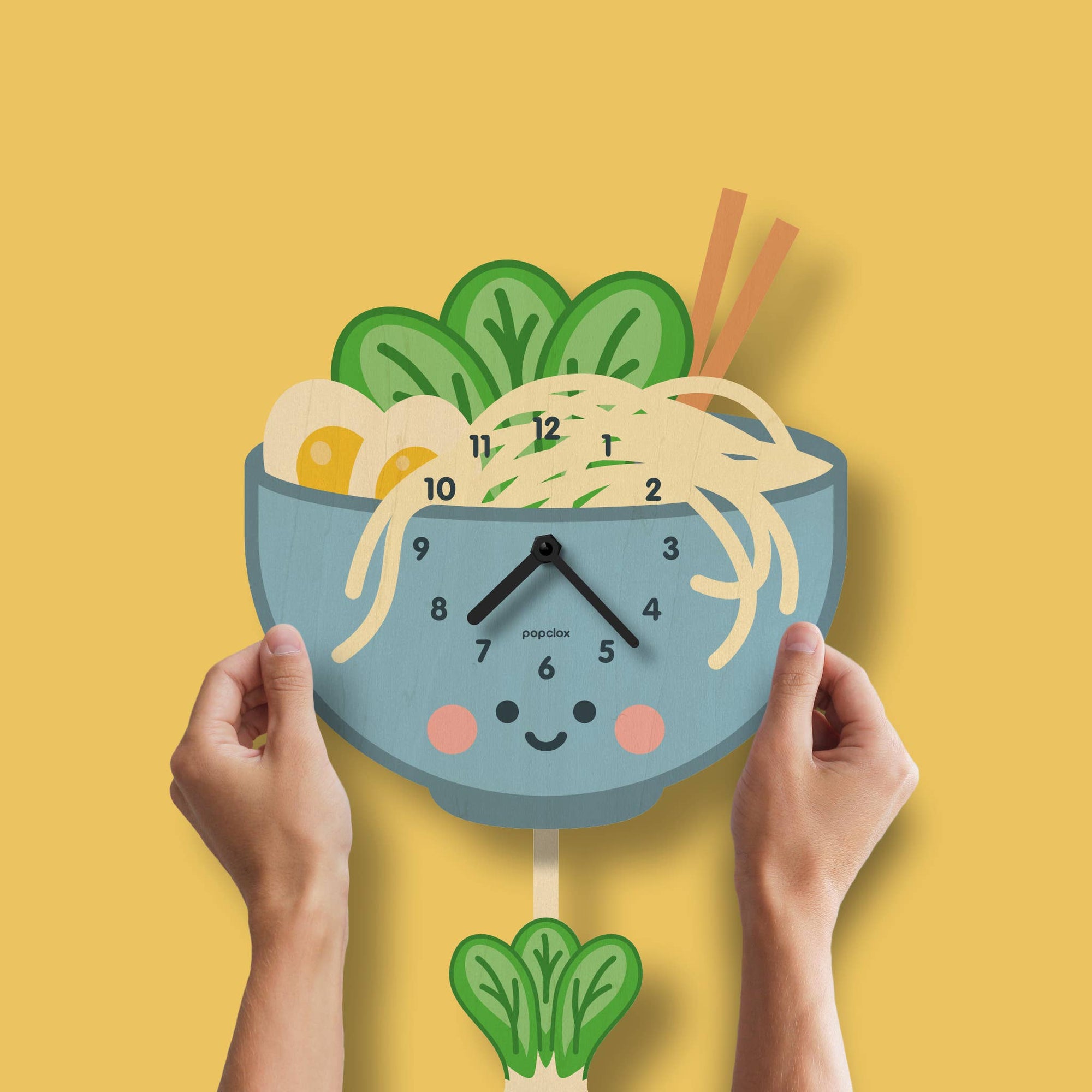 Ramen Pendulum Clock - Wood