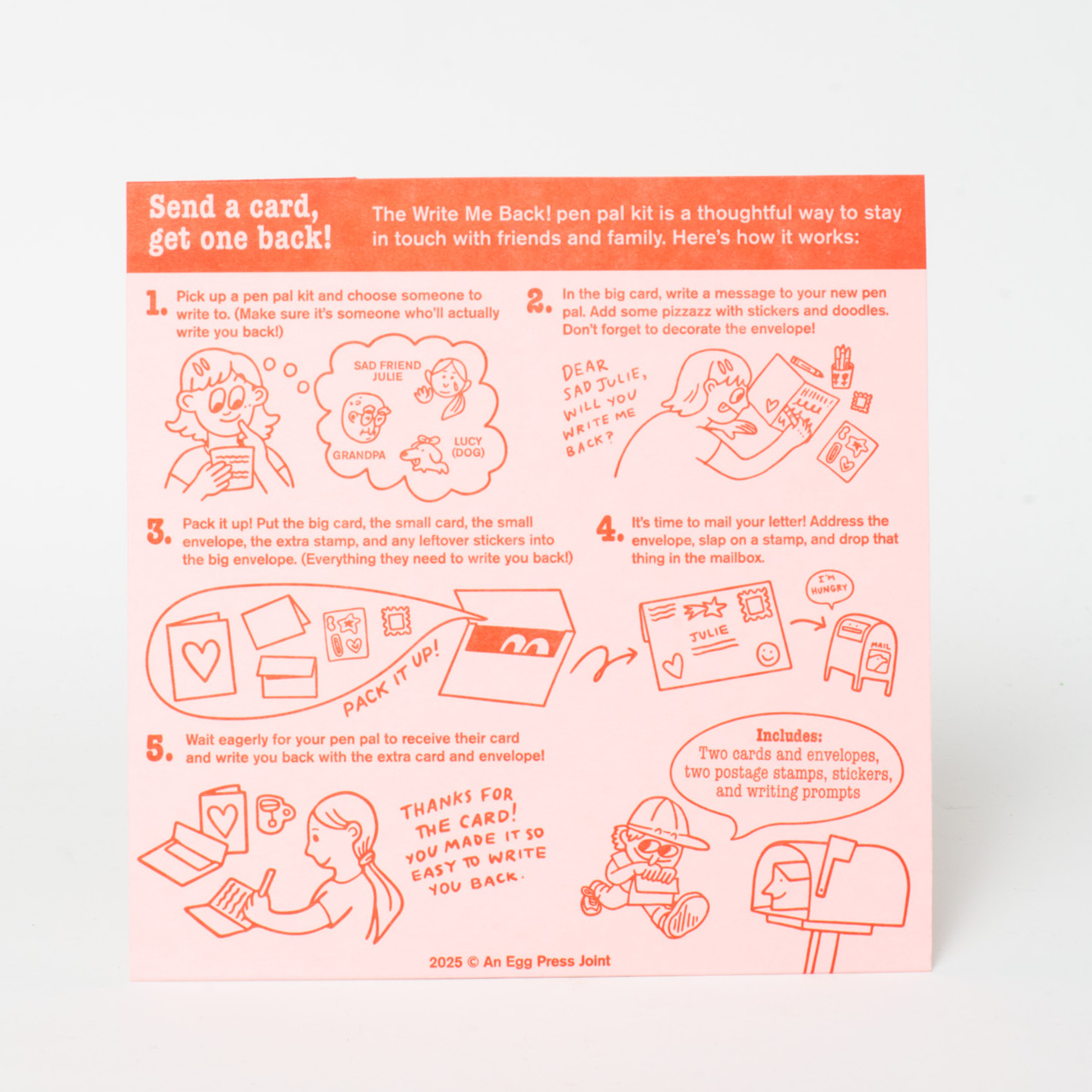 Rain Walk + Crow Letter Writing Write Me Back Pen Pal Kit -Phoebe Wahl