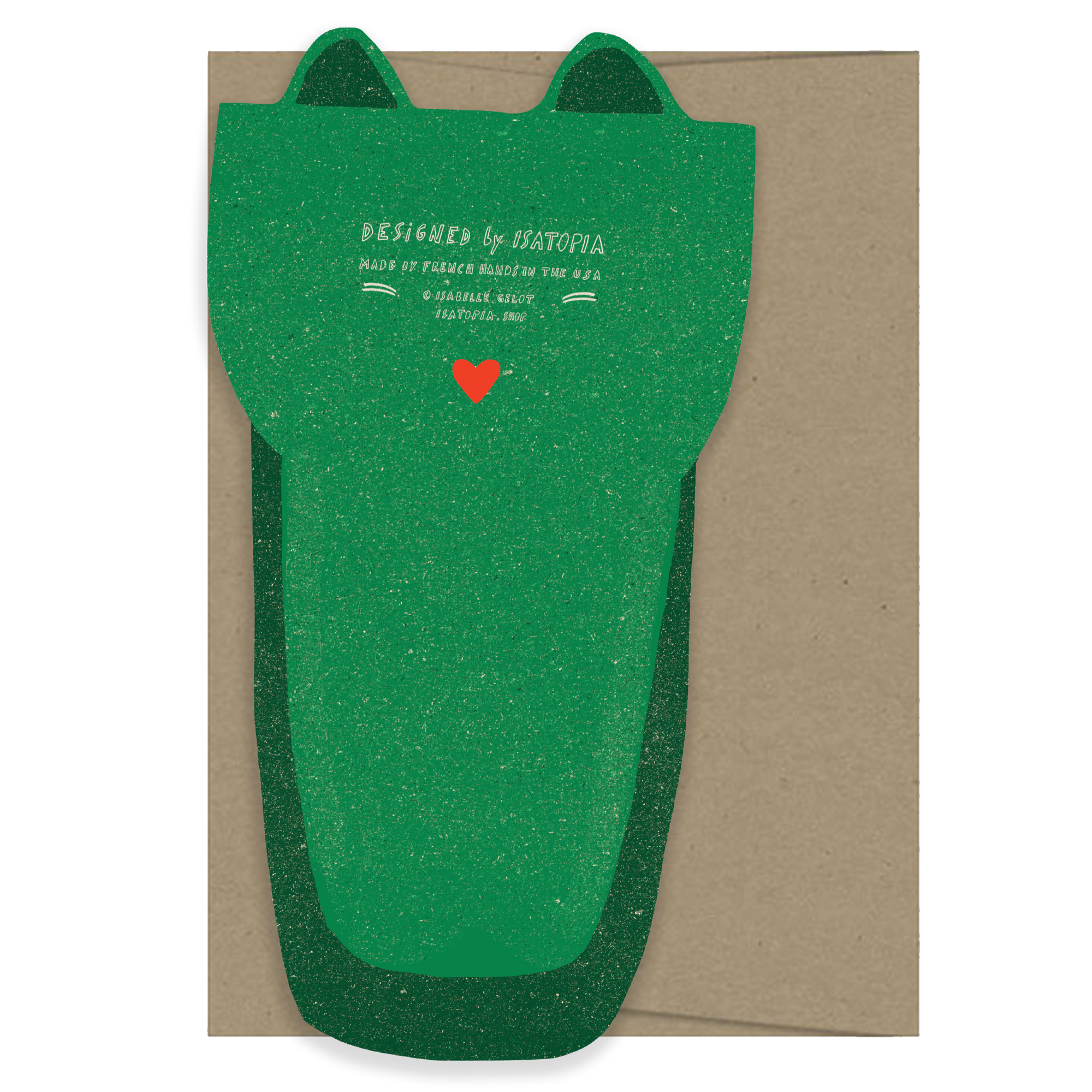 Crocodile Die Cut Card