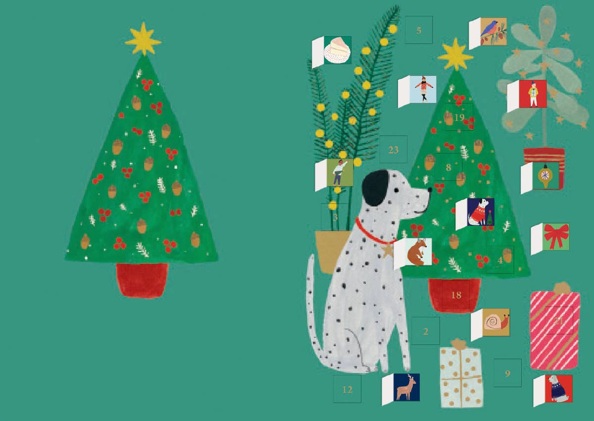 Chou Chou Chien Advent calendar card