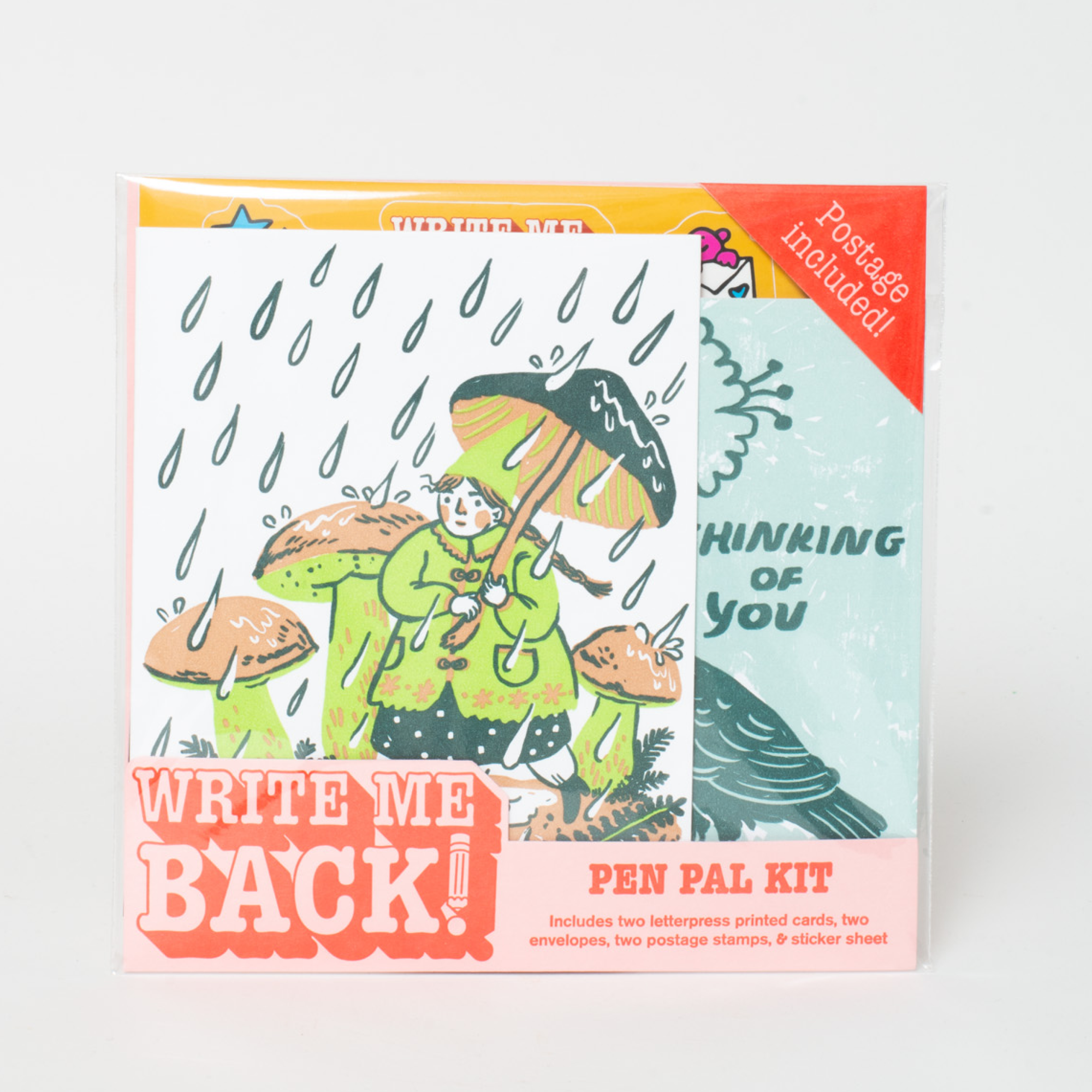Rain Walk + Crow Letter Writing Write Me Back Pen Pal Kit -Phoebe Wahl