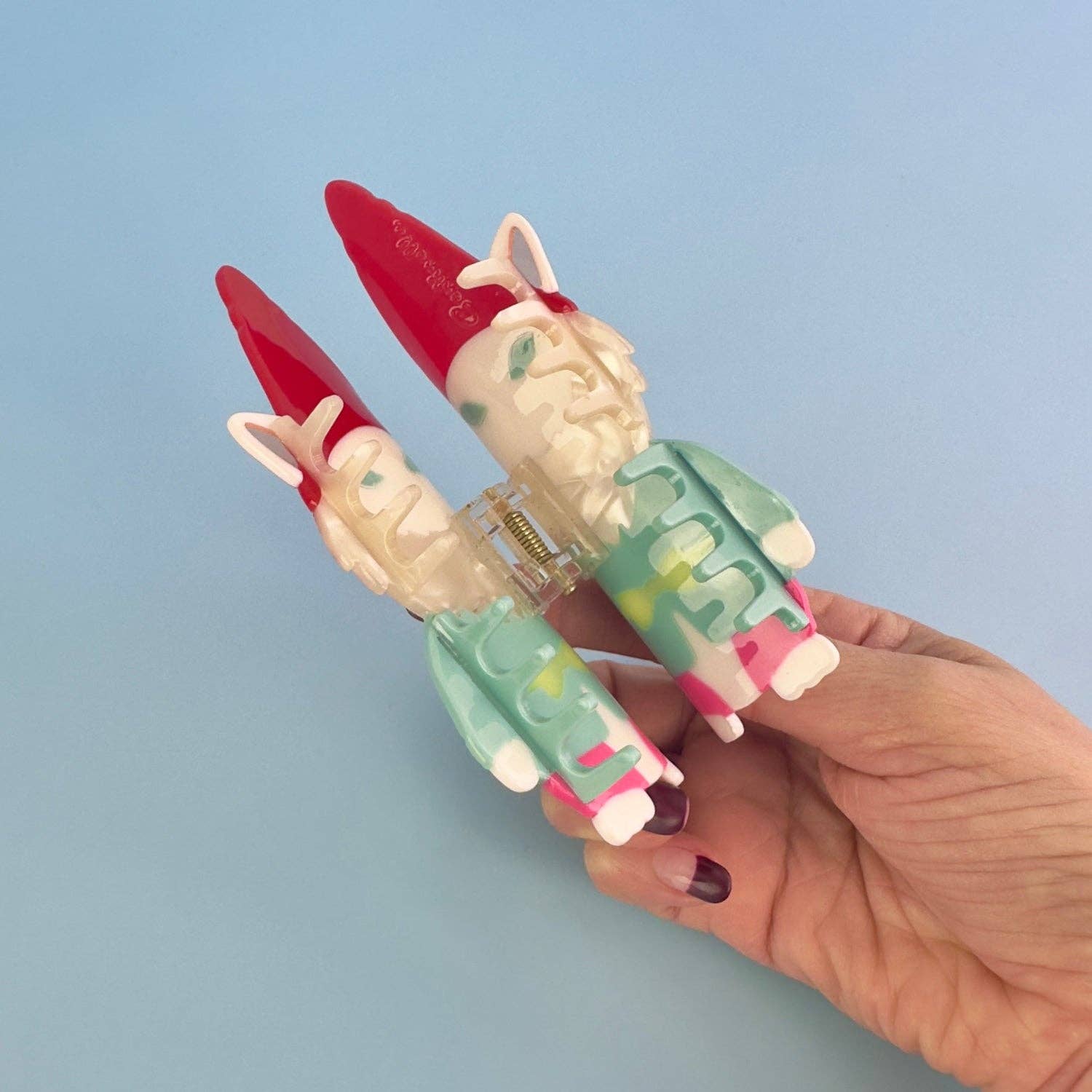 GARDEN CAT GNOME - Hair Claw