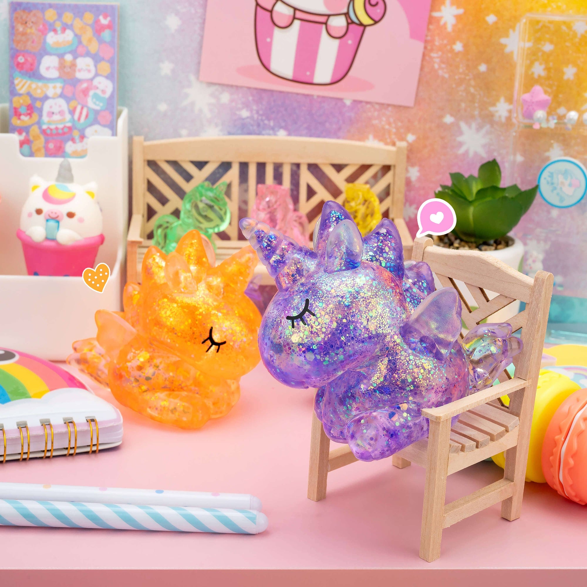 Gummy Unicorn Friends Squishy Toy