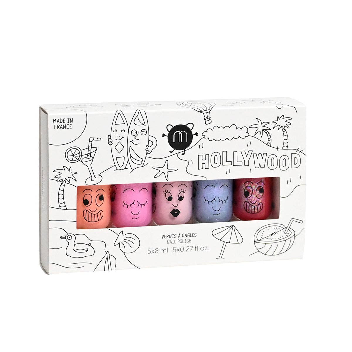 Nailpolish for Kids Set of 5 HOLLYWOOD