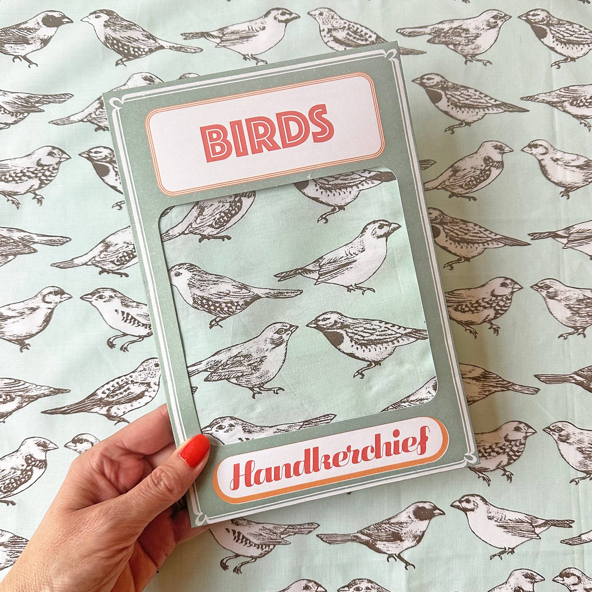 Blue Birds Handkerchief Pocket Square Bandana