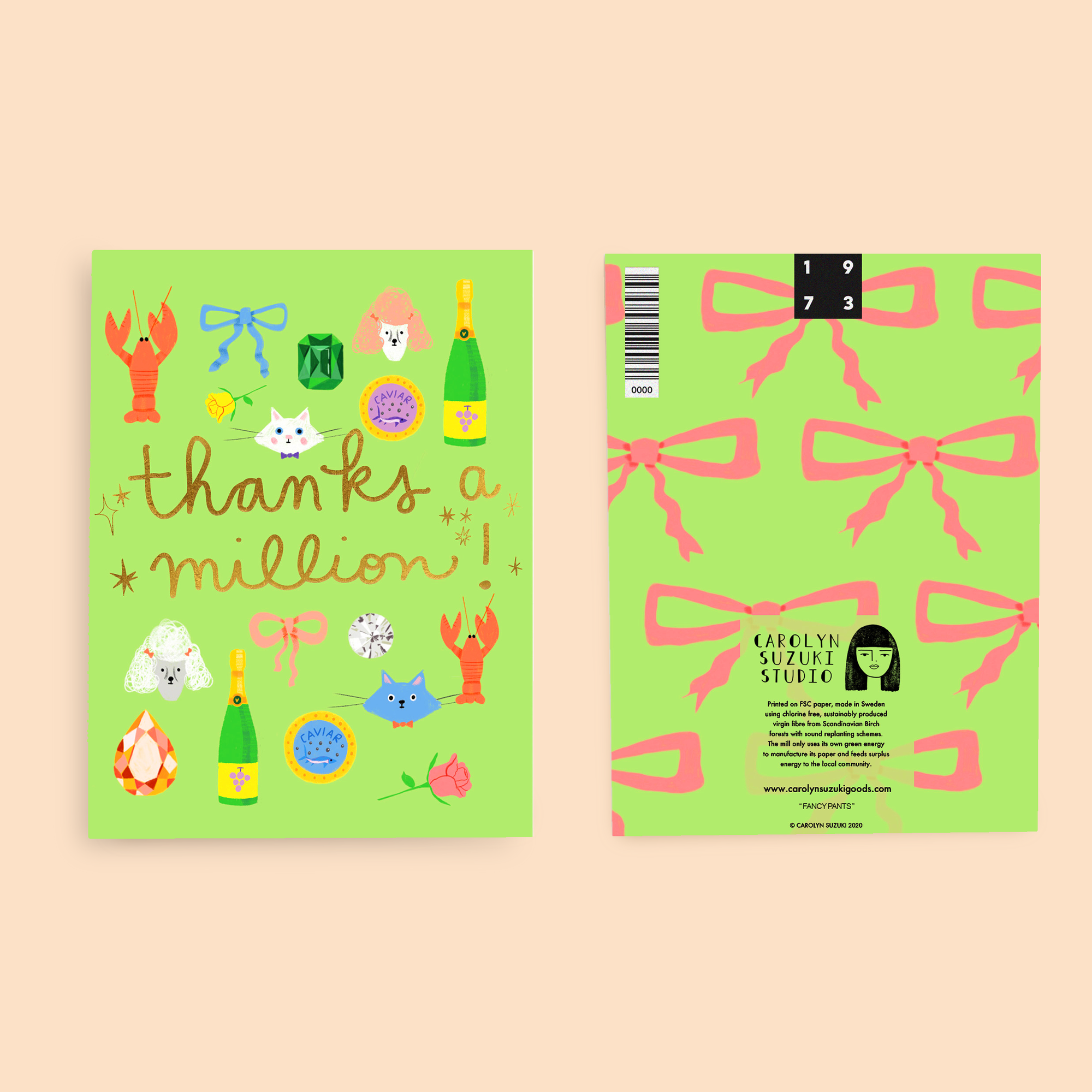 Fancy Pants - Thank you Greeting Card