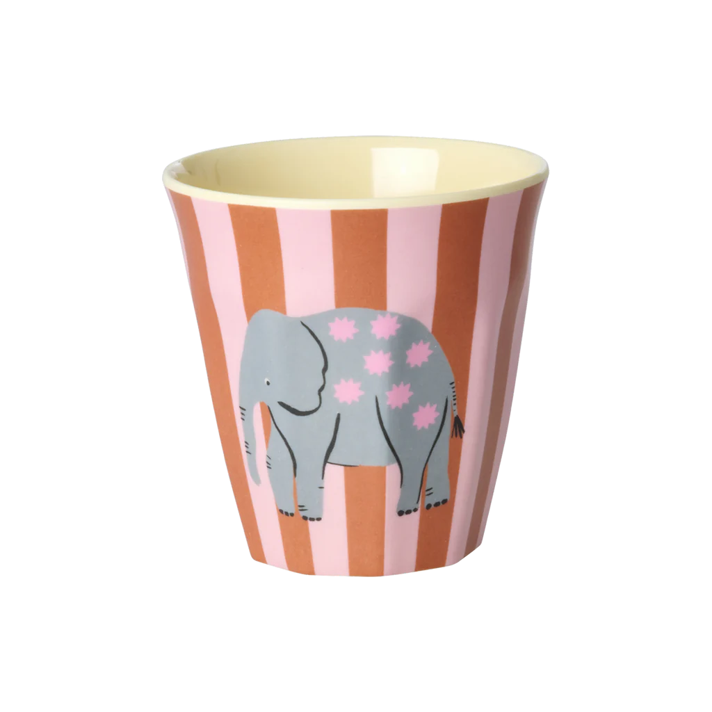 Melamine Kids Cups in Fun Fair Pink Prints - Small - 6 pcs. in Gift Box