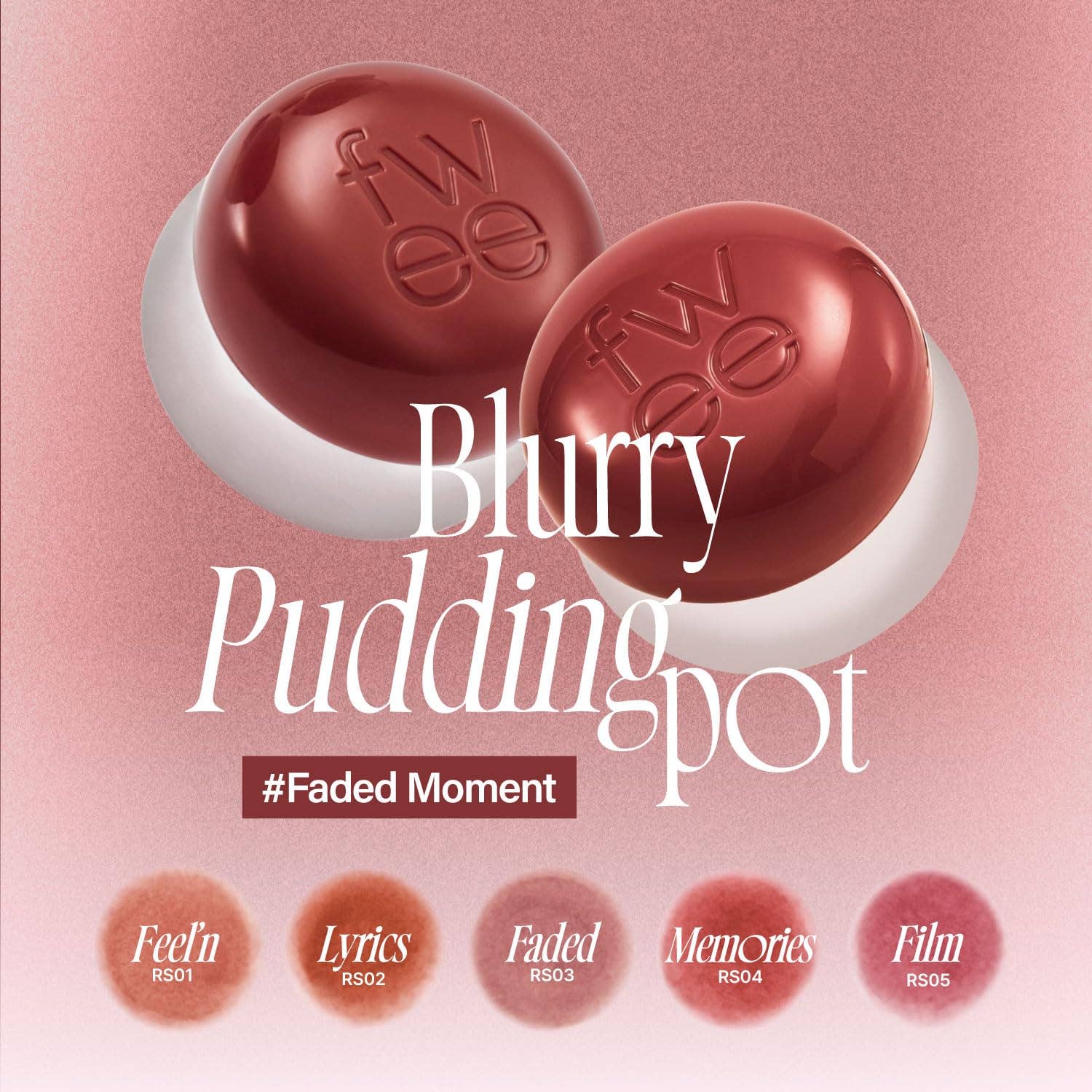 Fwee Lip & Cheek Blurry Pudding Pot (8 colors)