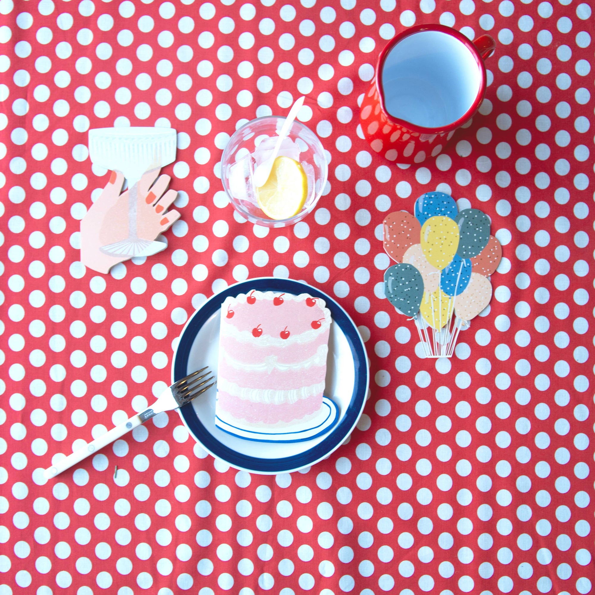 Party Balloons - Die Cut Card