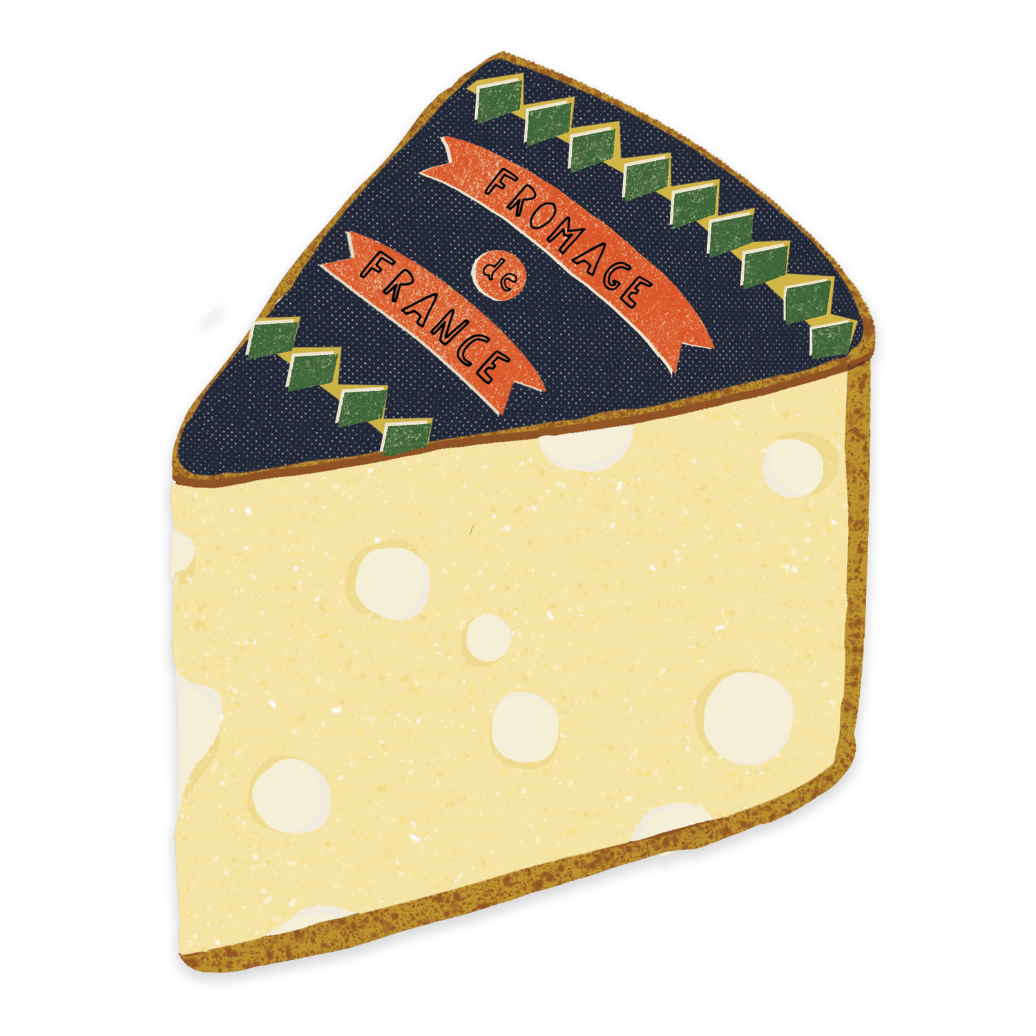 Cheese sticker