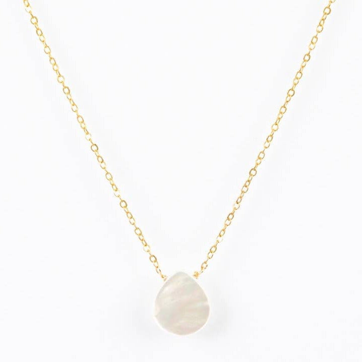 Mother of Pearl Tear Drop Necklace