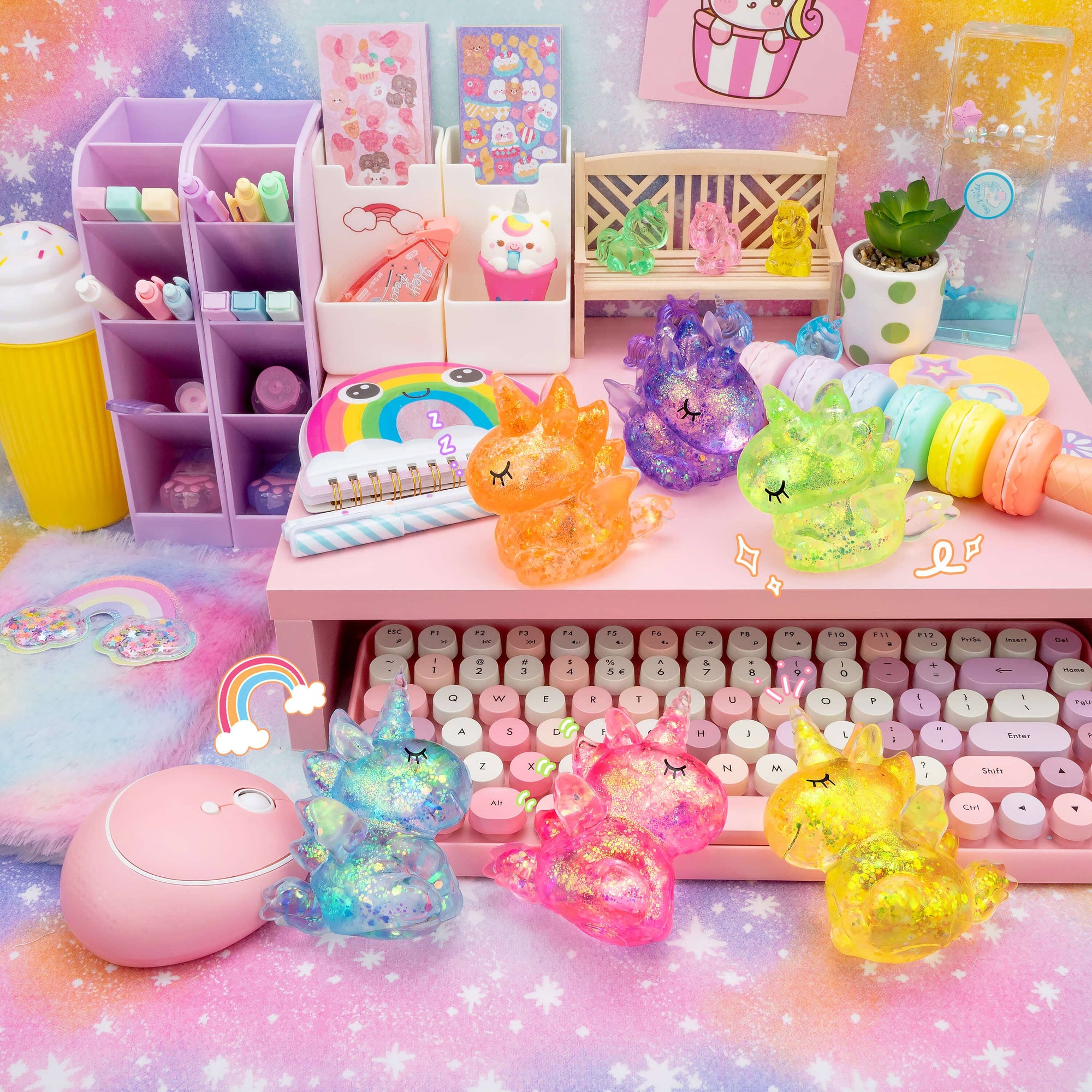 Gummy Unicorn Friends Squishy Toy