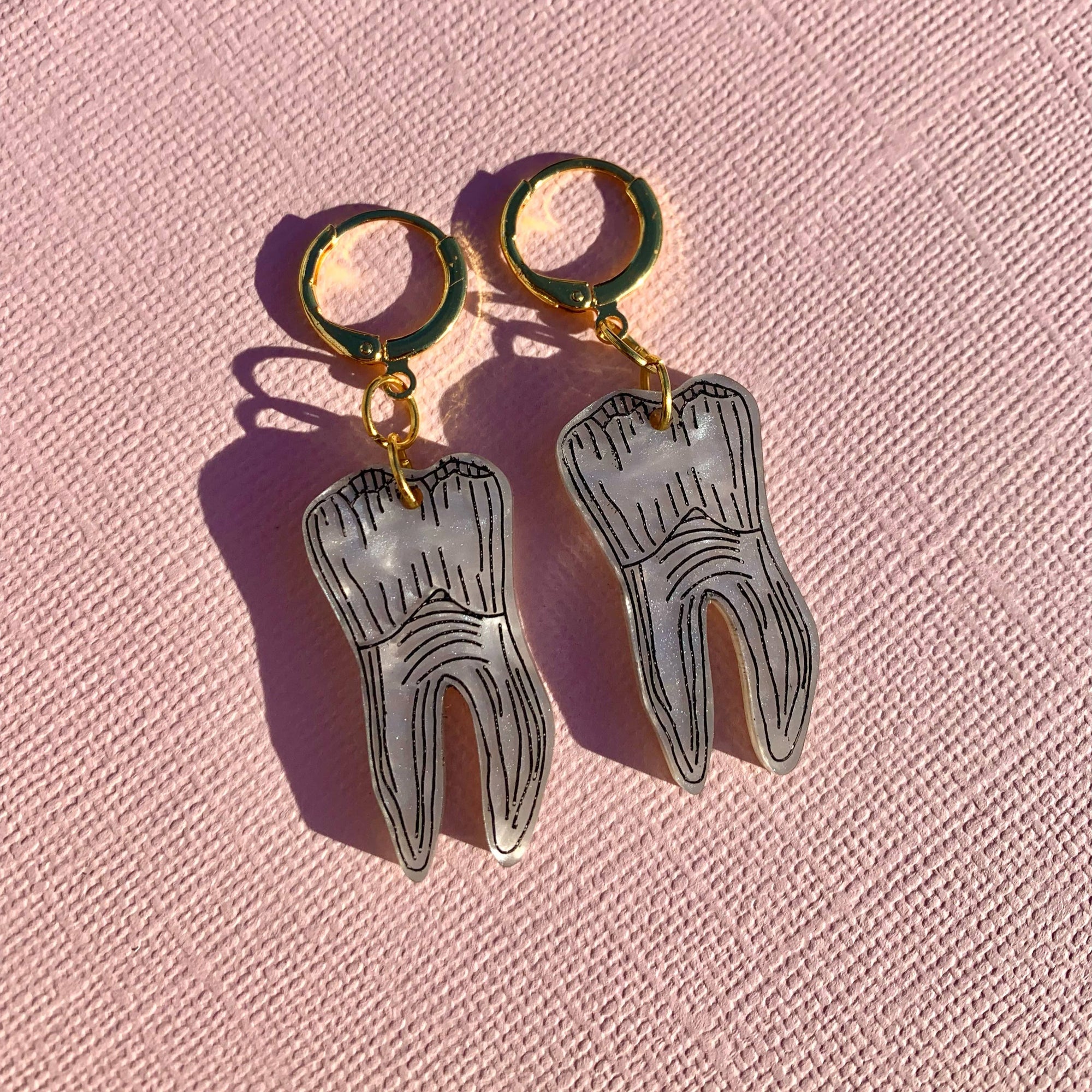 Mini Teeth Earrings