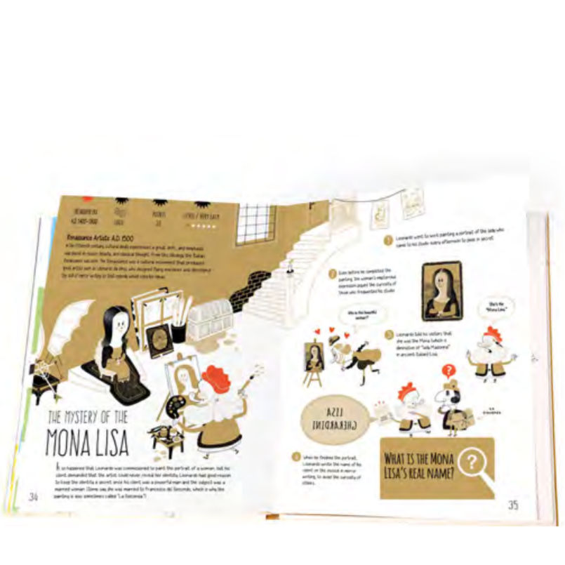 page showing mystery of mona lisa