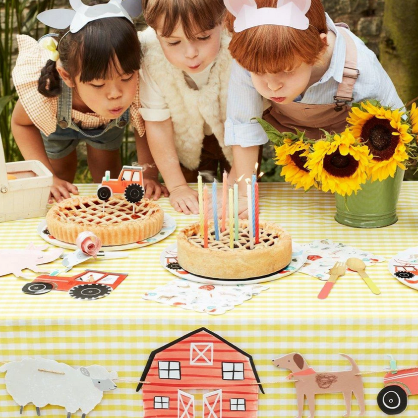 Multi Neon Twisted Candles