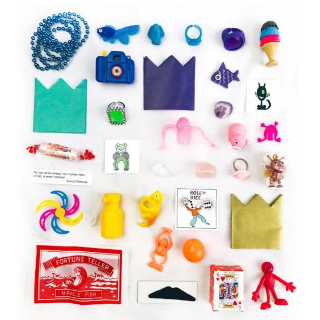 mini prizes that coukld be found within the surprize balls