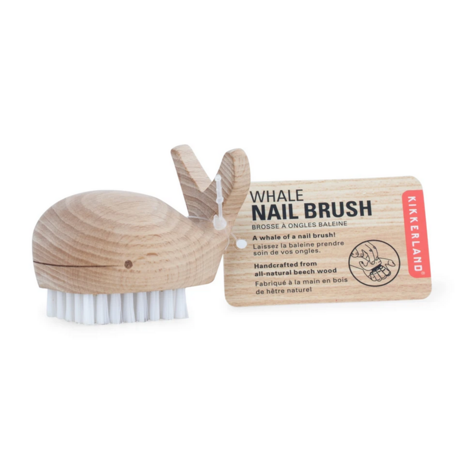Wooden Whale Nail/Vegetable Brush