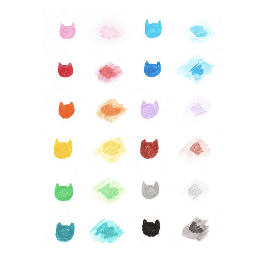 Cat Parade Gel Crayons - set of 12