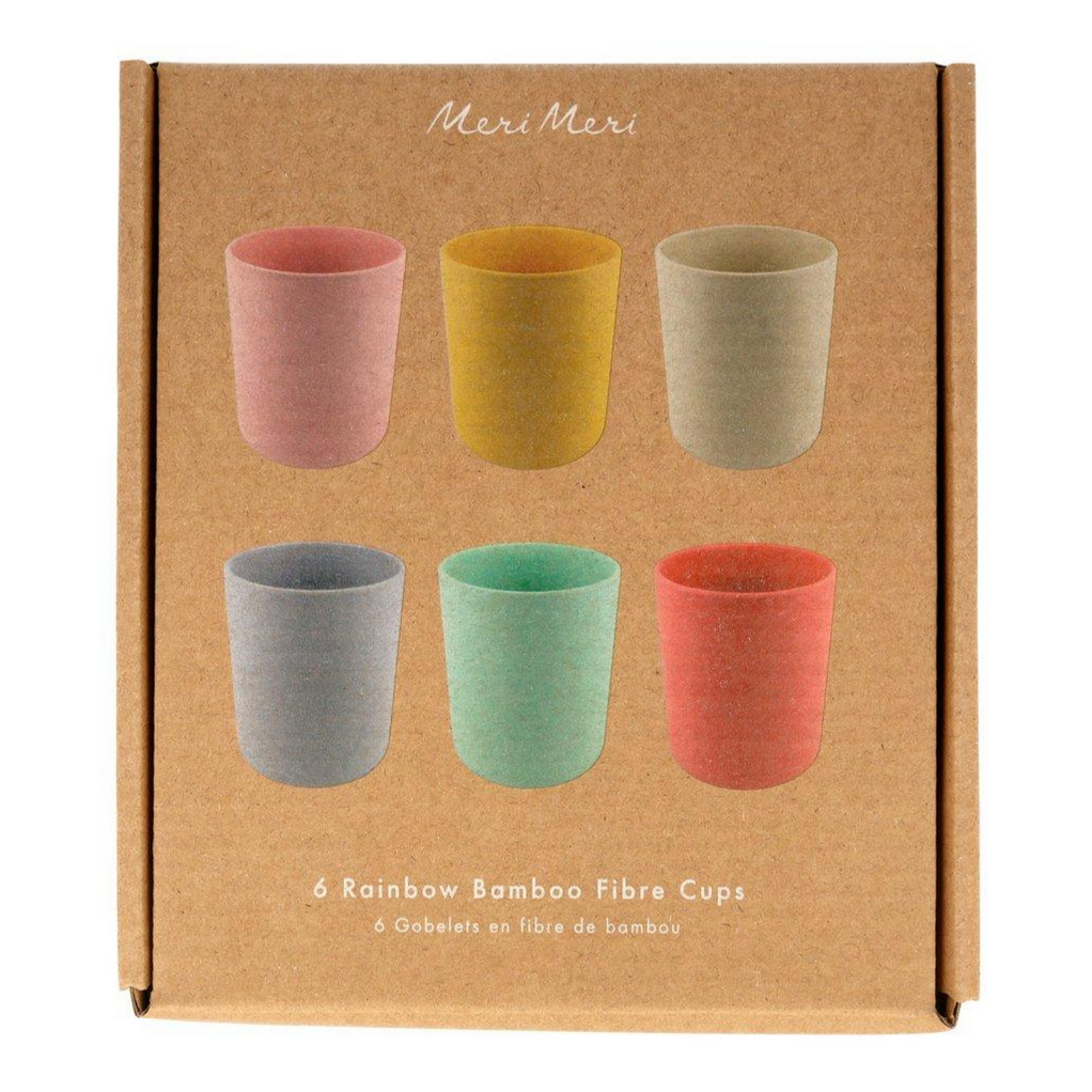 cardboard box of bamboo cups