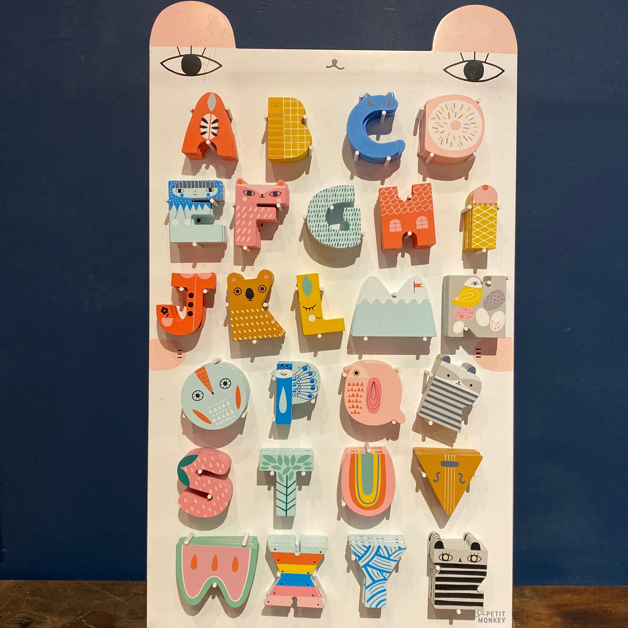 this is a picture showing all of the alphabet letters by Suzy Ultman.