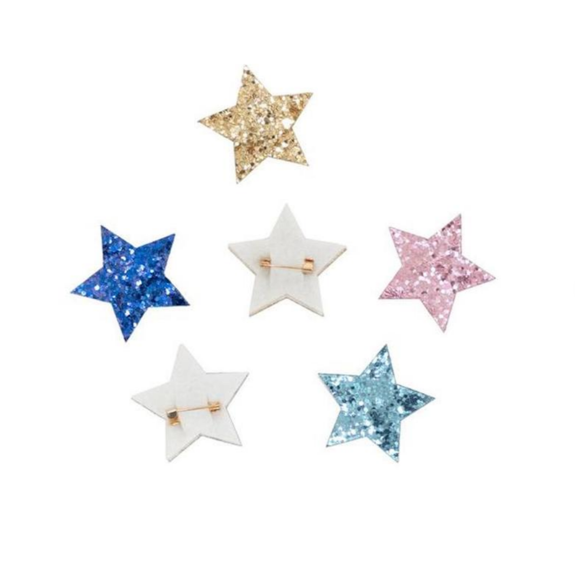 Christmas Trees Crackers (glitter star brooch)