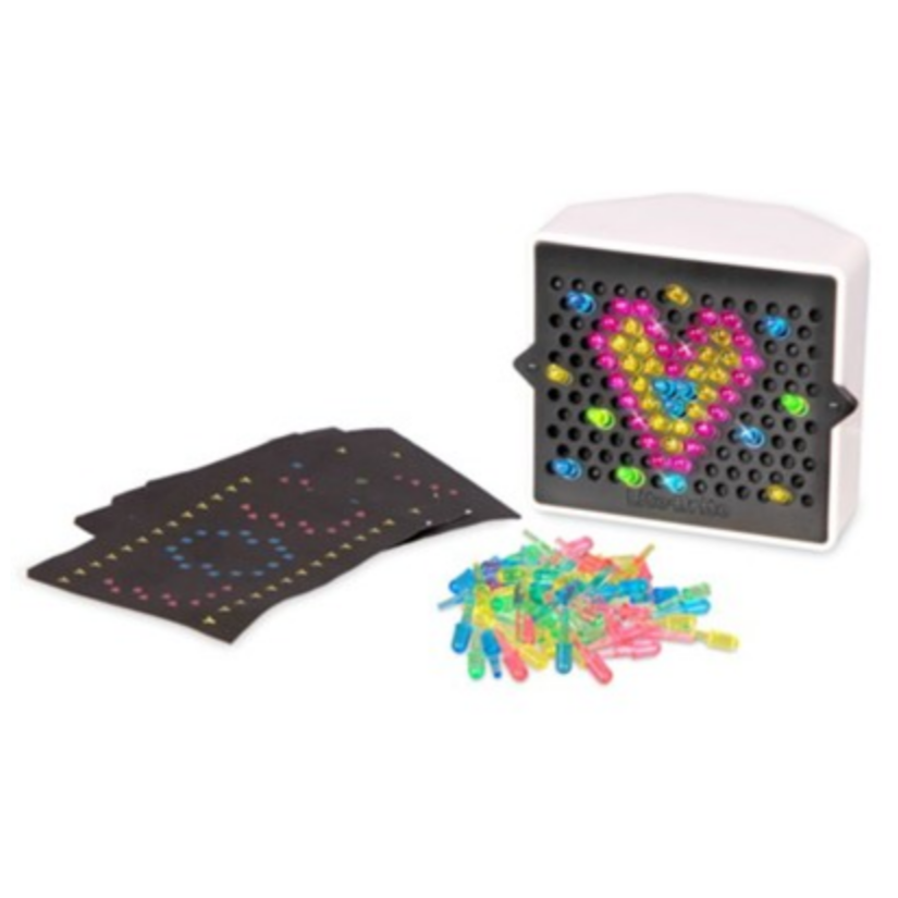 board with colored pegs