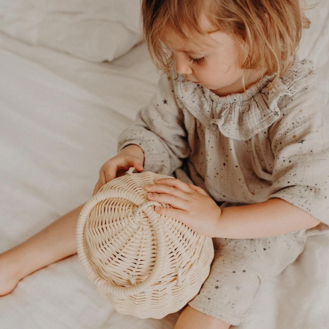 Rattan Egg Basket