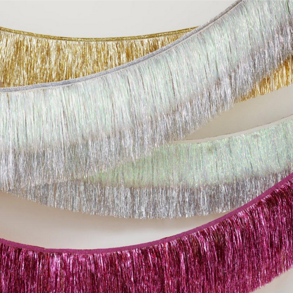 Pink Tinsel Fringe Garland