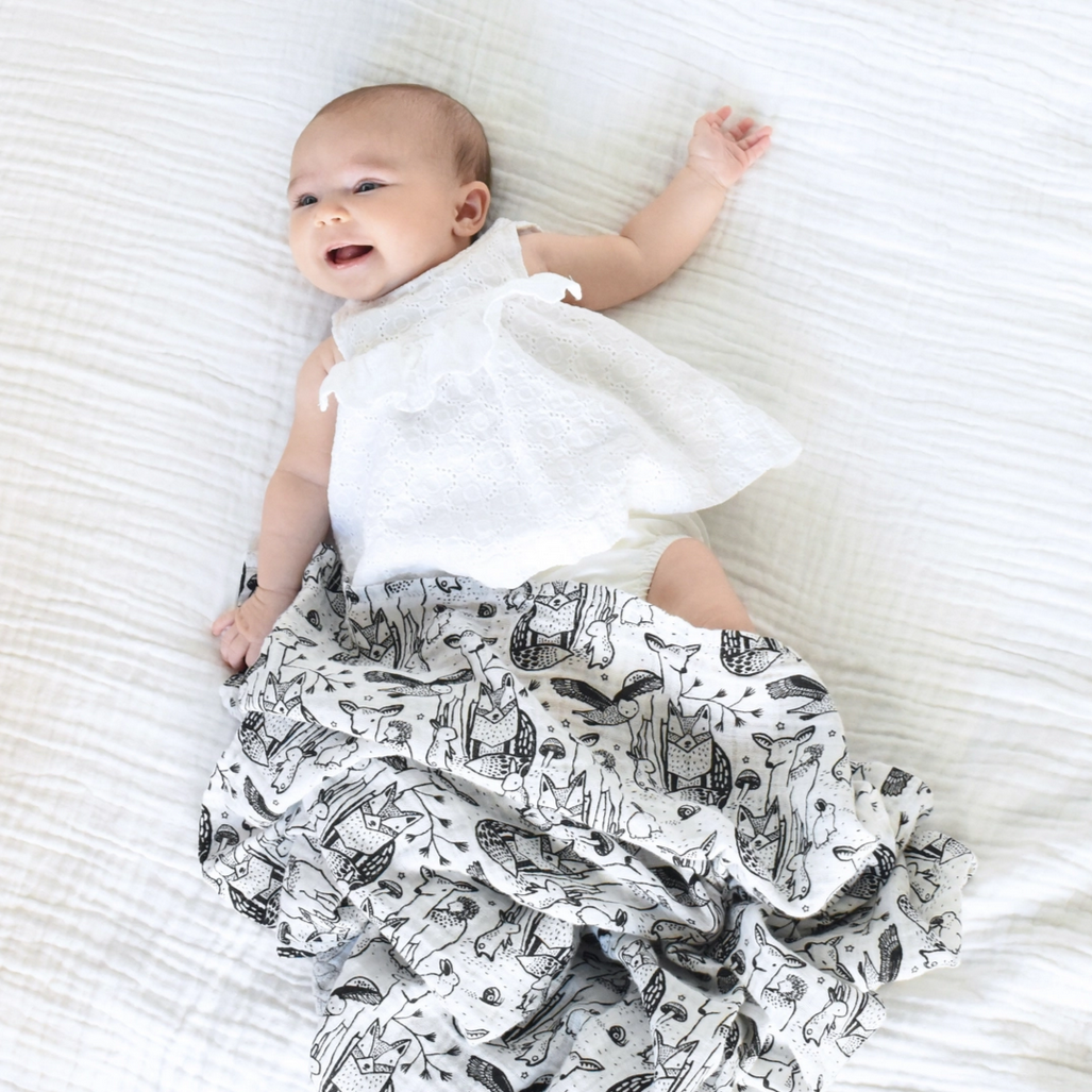 Organic Forest Muslin Swaddle