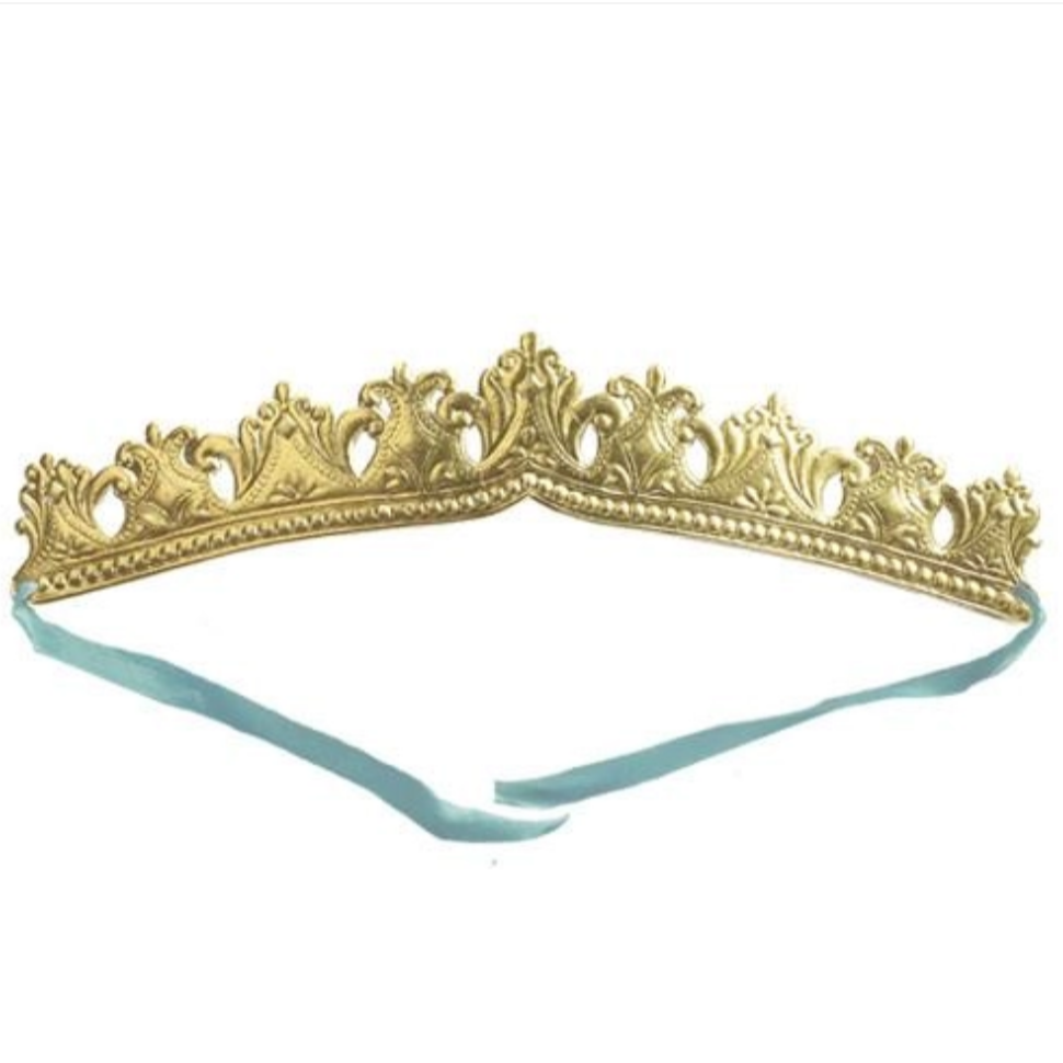 Crown Embossed Gold from Europe - with ribbon
