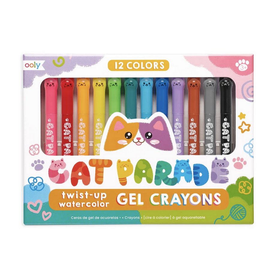 Cat Parade Gel Crayons - set of 12