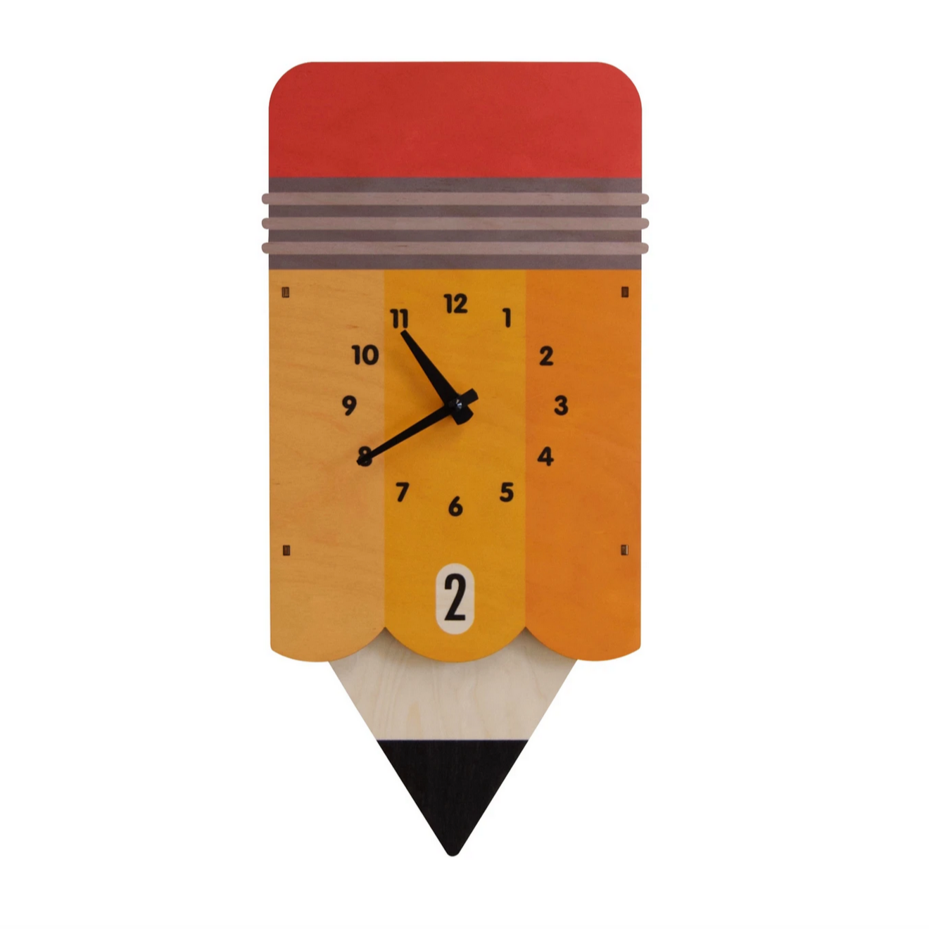 Pencil Pendulum Clock -wood