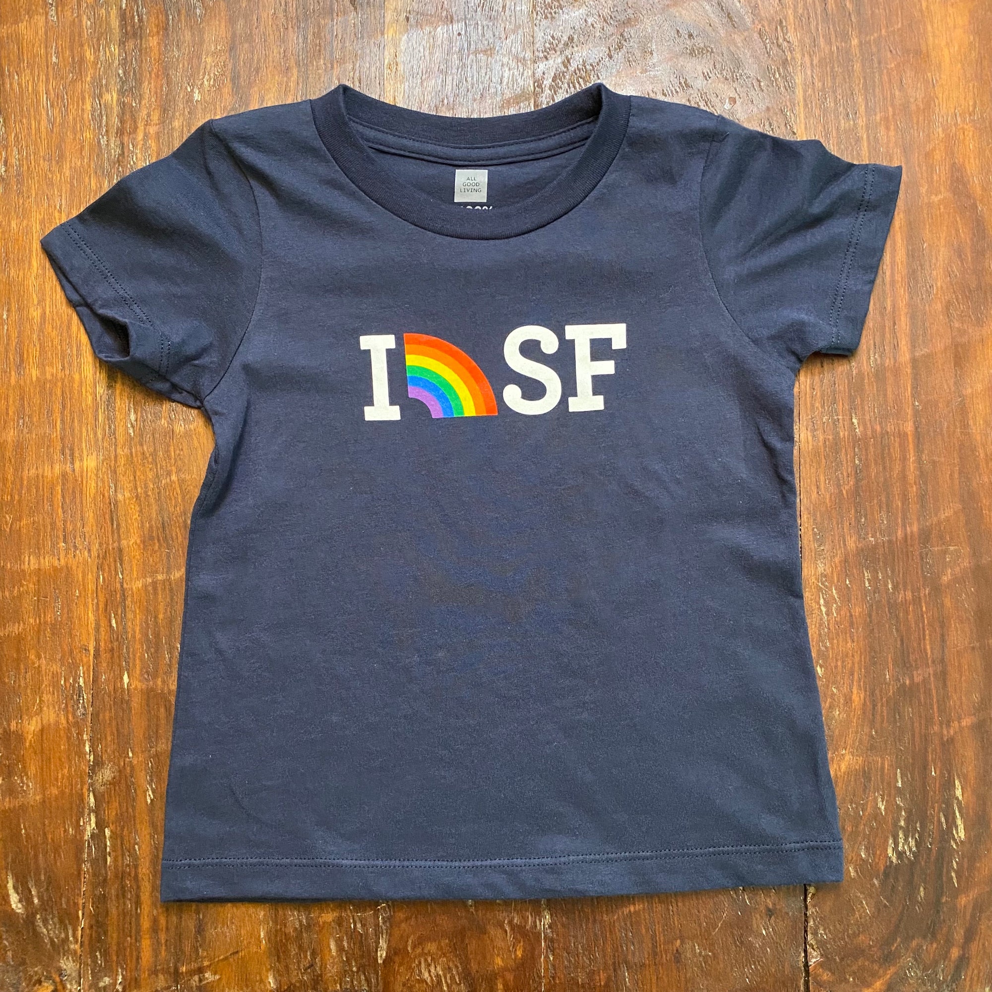 Organic I Rainbow SF Kids Short Sleeve Tee