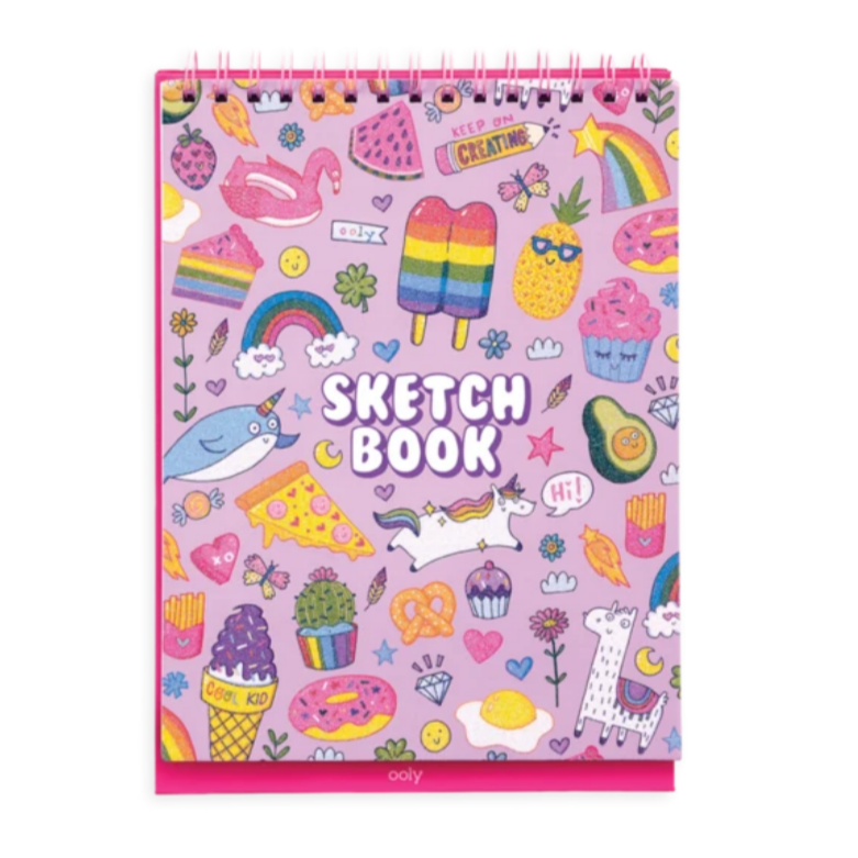 Standing Sketchbook - cute doodle world