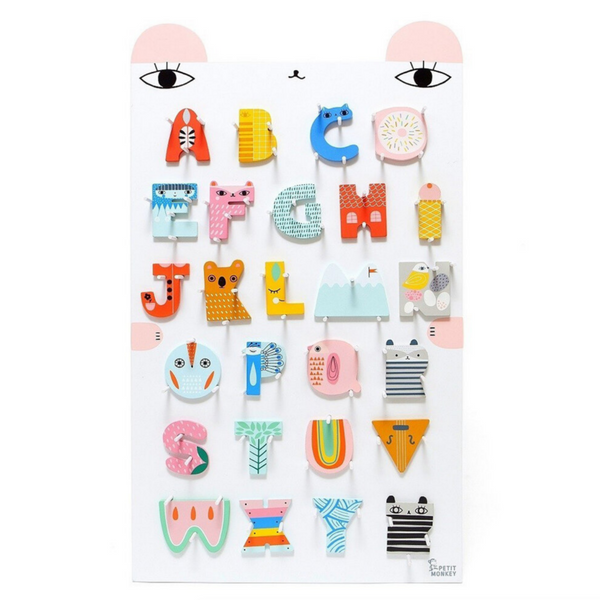 this is a picture showing all of the alphabet letters by Suzy Ultman.