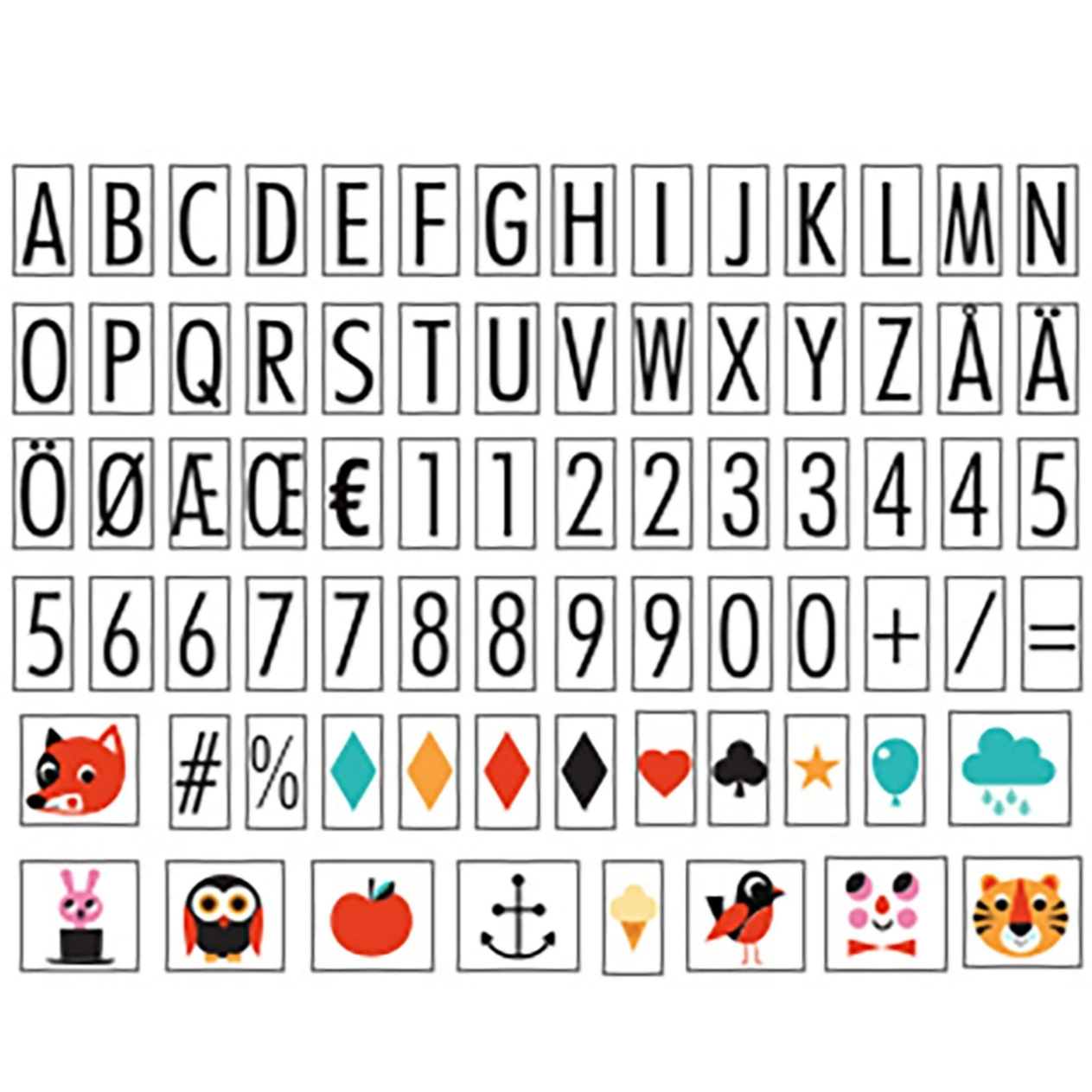 Letter Pack for Lightbox