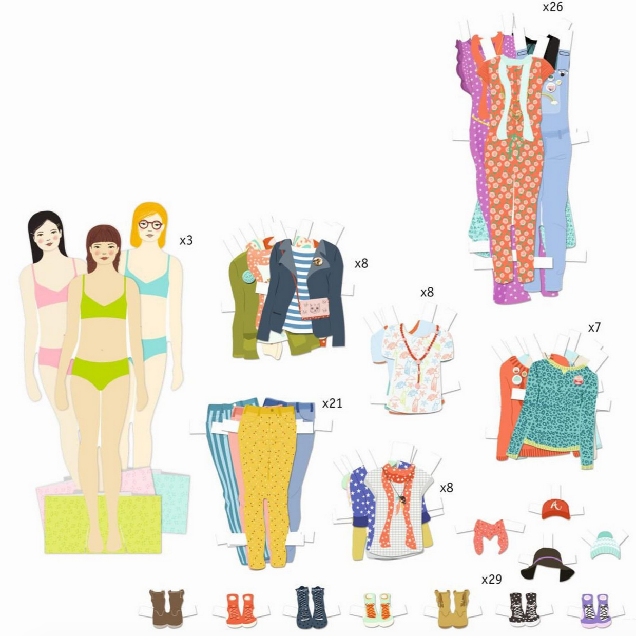 Le Grand Dressing Room Paper Dolls Activity Kit