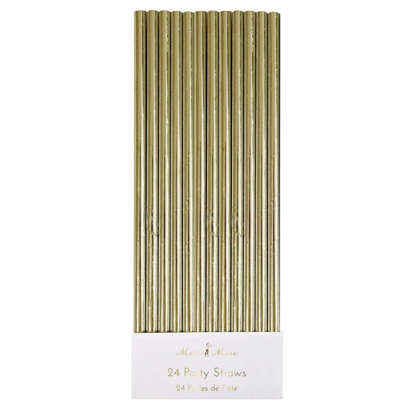 Gold Foil Party Straws