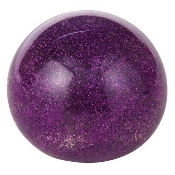 purple glittery nee doh ball