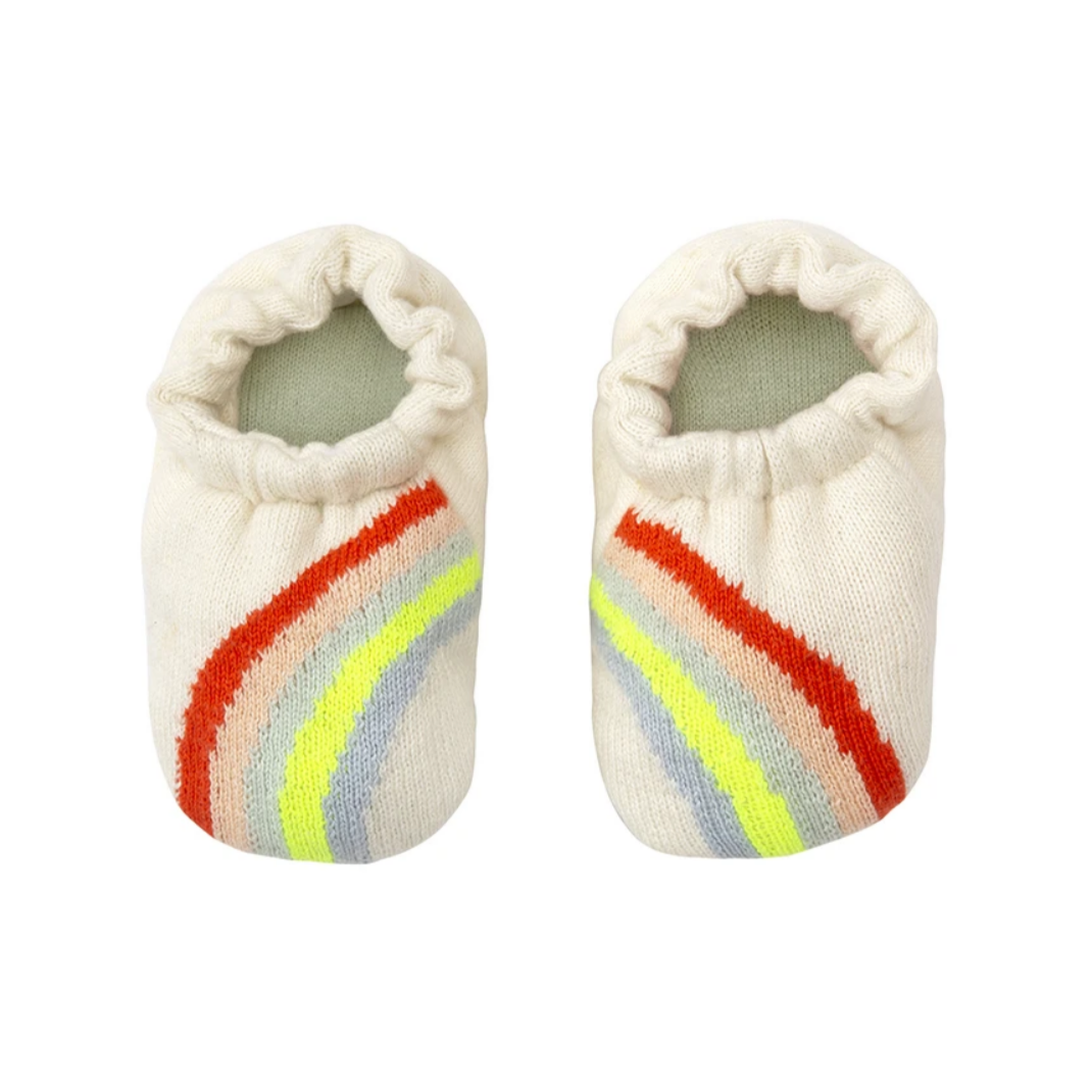 Organic Rainbow Baby Booties TANTRUM