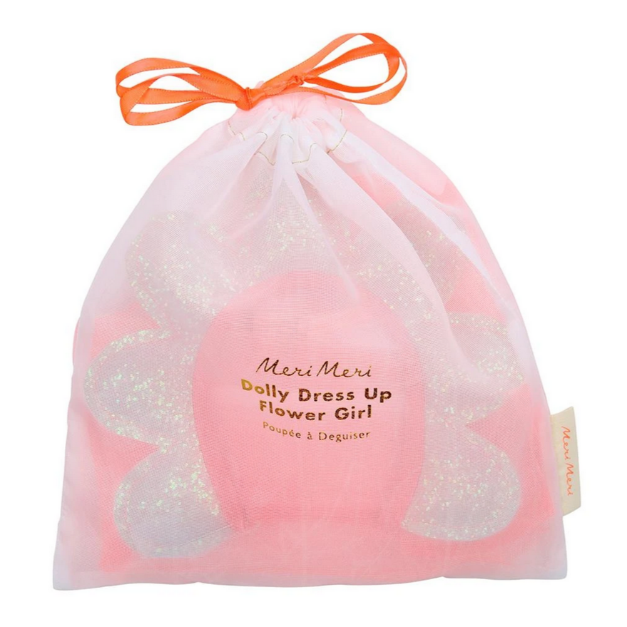 dress and headband in bag
