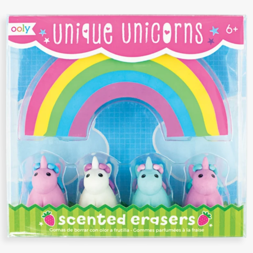 Unique Unicorns Scented Erasers
