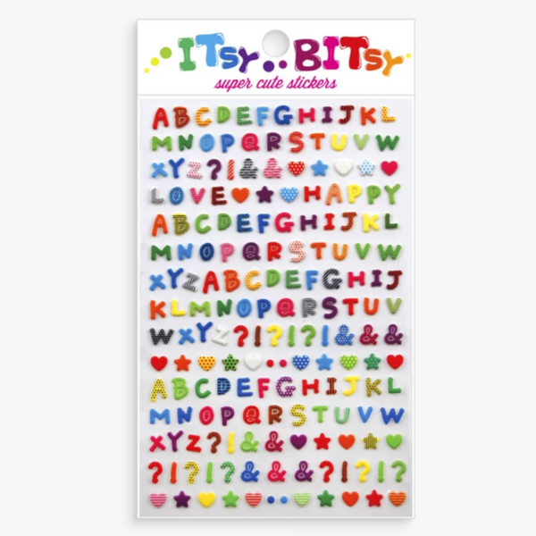 alphabet letter and number stickers